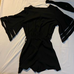 Black Romper Short